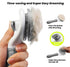 Cat Grooming Brush with Release Button Gently Removes Loose Undercoat, Tangles and Mats for Cats and Dogs Ideal for Long and Short Hair Suitable f...