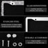 OTOSTAR 1 Pack Bling License Plate Frame with Ribbon Bow, Handcrafted Shiny Rhinestones Premium Stainless Steel 2 Holes License Plate Holder with ...