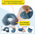 Inflatable Travel Neck Pillow for Airplane Train Car Washable Pillowcase U Shaped Office Napping Pillow...