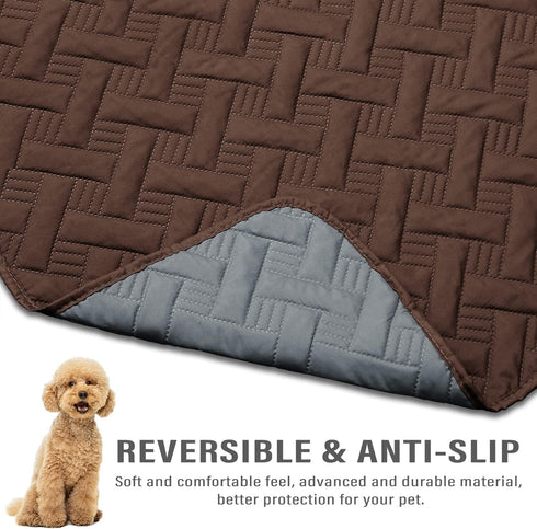 Dog Bed Cover for Pets - Blankets Rug Pads for Couch Protection Waterproof Bed Covers Dog Blanket Furniture Protector Reusable Changing Pad (Dark ...