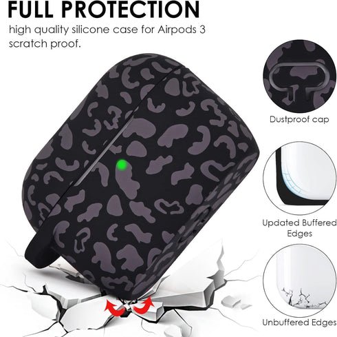 Case for Airpods 3 (2021), Filoto Silicone Airpod 3rd Generation Case Cover with Bracelet Keychain, Cute Protective Case for Apple Air Pod 3 Wirel...