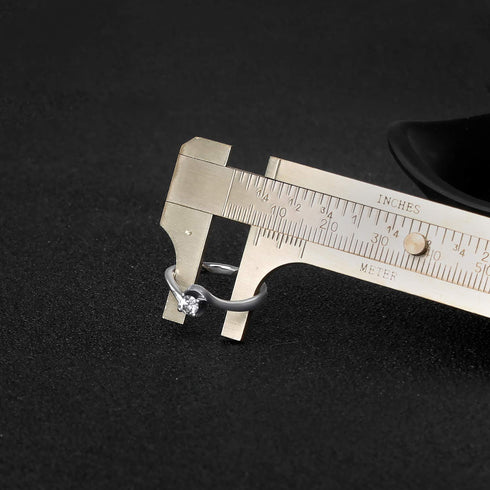 Retro Vernier Caliper Copper Alloy Mini Brass Sliding Pocket Caliper Metal Double Scale for Measuring Gemstones and Jewelry Components Bead Wire G...