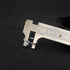Retro Vernier Caliper Copper Alloy Mini Brass Sliding Pocket Caliper Metal Double Scale for Measuring Gemstones and Jewelry Components Bead Wire G...