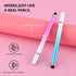 2 in 1 Stylus Pens for Touch Screens,3 Pcs Stylus Pencil with Transparent Disc & Silicone Tip High Sensitivity Stylus Fine Point Stylus Pen Compat...