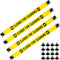 4 Pcs Closed for Cleaning Sign with Magnetic Ends Nylon Bathroom Restroom Signs Do Not Enter Magnetic Signs with 8 Suction Cup Hanger Banner for D...