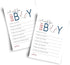 Baseball Wishes for Baby Shower (20 Pack) Cute Words of Wisdom for Boys - Baby Shower Game Planning & Guest Book Alternative - 4x6 Keepsake Activi...