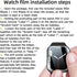 6 pcs TPU smart watch screen protector film for 1.83" RLQA RL54 Smartwatch Upgrade Flexible Film Scratch Resistant Soft HD TPU Transparent Film...