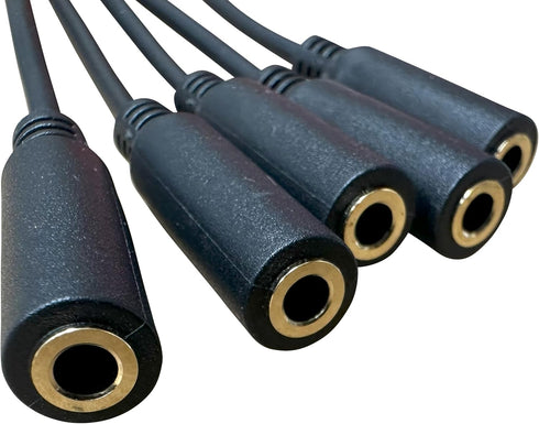 Premium 3.5mm Splitter, Headphone Splitter, Audio Splitter, Aux Splitter, Headphone Jack Splitter, Audio Splitter for Headphones, 5 Way Headphone ...