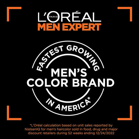 L’Oreal Paris Men Expert One Twist Mess Free Permanent Hair Color, Mens Hair Dye to Cover Grays, Easy Mix Ammonia Free Application, Deepest Black ...