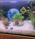 Fish House for Aquarium Aquarium Decorations Fish Hideout Mushroom Fish Tank House with Lifelike Moss (Mushroom)...
