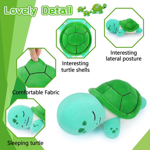 Turtle Stuffed Animal,Cute Plushies Turtle Pillow,Cute Stuffed Animal Plush Toys Turtle Plush,Soft Tortoise Body Pillow Gifts for Kids Adults Birt...