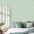 Cohoo Home Green Wallpaper Peel and Stick Wallpaper Boho Contact Paper for Cabinets Modern Self-Adhesive Removable Wallpaper Sage Green White Leaf...