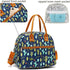 FlowFly Insulated Lunch Bag With Shoulder Strap for Women, Men, and Kids, Large and Reusable, Handle, Freezable Work and School Travel Tote and Me...
