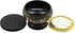 Govinda - Small Decorated Brass Charcoal Screen Incense Burner with Wooden Coaster...