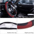 eing Steering Wheel Cover for Car,Truck, SUV and More, Universal 15 inch, Anti-Slip,Sporty and Soft - Black&Red Wine...