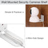 Sumnacon 3PCS Wall Mount Camera Shelf- Metal Small Wall Shelf with Adhesive,Universal Small Floating Shelf for Security Cameras, Speakers,White...