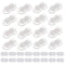 uxcell 16pcs Self Adhesive Mini Caster Wheels Universal Wheel 360° Rotation Nylon Sticky Swivel Pulley for Kitchen Small Appliances Storage Boxes ...