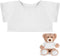Bear Tee Shirt Fit 14-18inch Bear Clothes Stuffed Animal Clothes Shirt Basic Stuffed Bears Dolls Shirt, White...