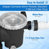 Dreyoo 6 Pack Pool Filter Hose Conversion Kit Compatible with Intex Pools Filter Pump, Hose Conversion Adapters Connects 40mm Hoses to Standard 1 ...