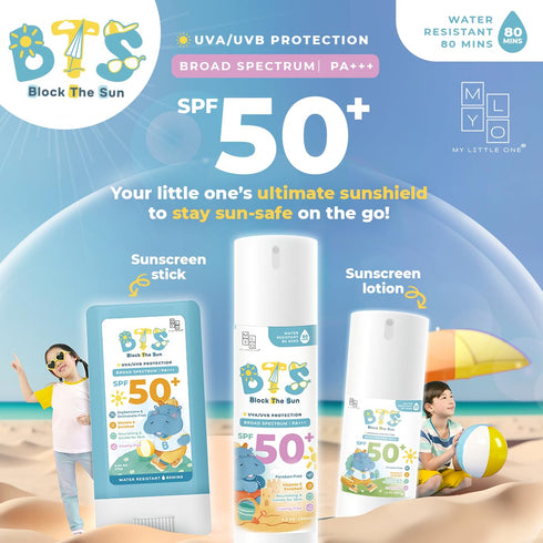 MyLO BTS SPF 50 Sunscreen, Broad-Spectrum UVA UVB Face & Skincare Protection, PA+++, Nourishing Moisturizer For All Baby, Kids & Adult Skin Types,...