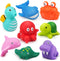 LotFancy Bath Toys for Kids Ages 1-3, Mold Free Bath Toys for Infants Toddlers, 8PCS No Holes Ocean Sea Animal Bathtub Toys, Soft Baby Bath Tub To...