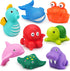LotFancy Bath Toys for Kids Ages 1-3, Mold Free Bath Toys for Infants Toddlers, 8PCS No Holes Ocean Sea Animal Bathtub Toys, Soft Baby Bath Tub To...