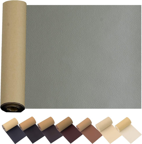Leather Repair Patch for Couches 17X55inch Large Self-Adhesive refinisher cuttable reupholster Tape Patches kit for Couch Car Seats Furniture Sofa...