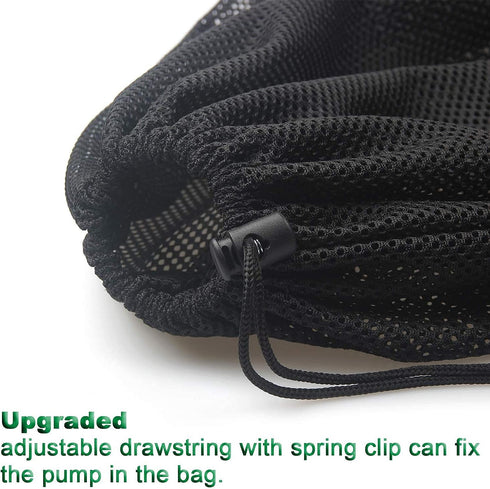 2 Pcs 12.2" x 15.9" Pump Barrier Bag, Pond Pump Filter Bag, Black Media Bag Large Pump Mesh Bag for Outdoor Water Ponds Filters (2Pcs-12.2"x 15.9"...