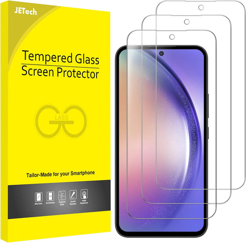 JETech Screen Protector for Samsung Galaxy A54 5G 6.4-Inch, 9H Tempered Glass Film, Anti-Scratch, HD Clear, 3-Pack...