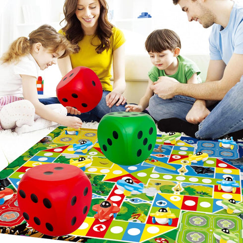 Giant 5.9 Inches Kawaii Foam Dice: A Fun-Filled, Educational Toy for Game Nights and Learning Sessions (Lucky Green)...