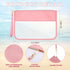 3 Pcs Preppy Makeup Bag Clear Zipper Pouches for Travel Clear PVC Flat Pouch Nylon Clear Makeup Bags Cosmetic Travel Clear Toiletry Bags Clear Mak...