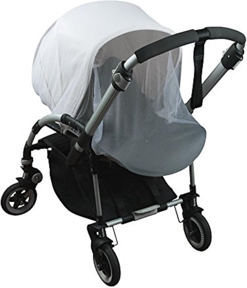 Mosquito and Bug Net for Baby Strollers, Bassinets, Cradles and Car Seats – Insect Net Safe Mesh White Buggy Cover for Pushchairs, Prams, and Carr...