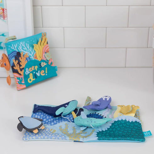 Manhattan Toy Arctic Adventure Machine Washable Soft Bath Time Activity Book for Infants and Toddlers...