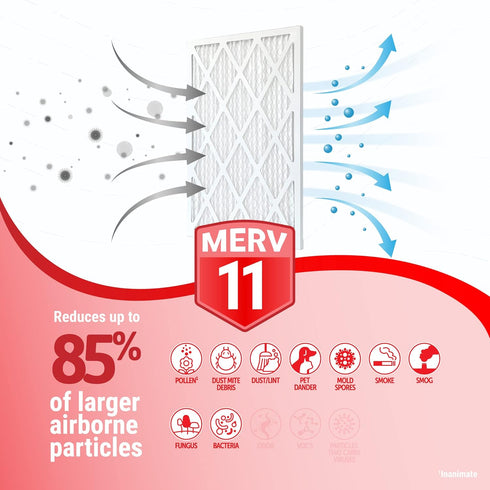 Accumulair Platinum 14x20x1 (13.75x19.75) MERV 11 Air Filter/Furnace Filters (4 pack)...