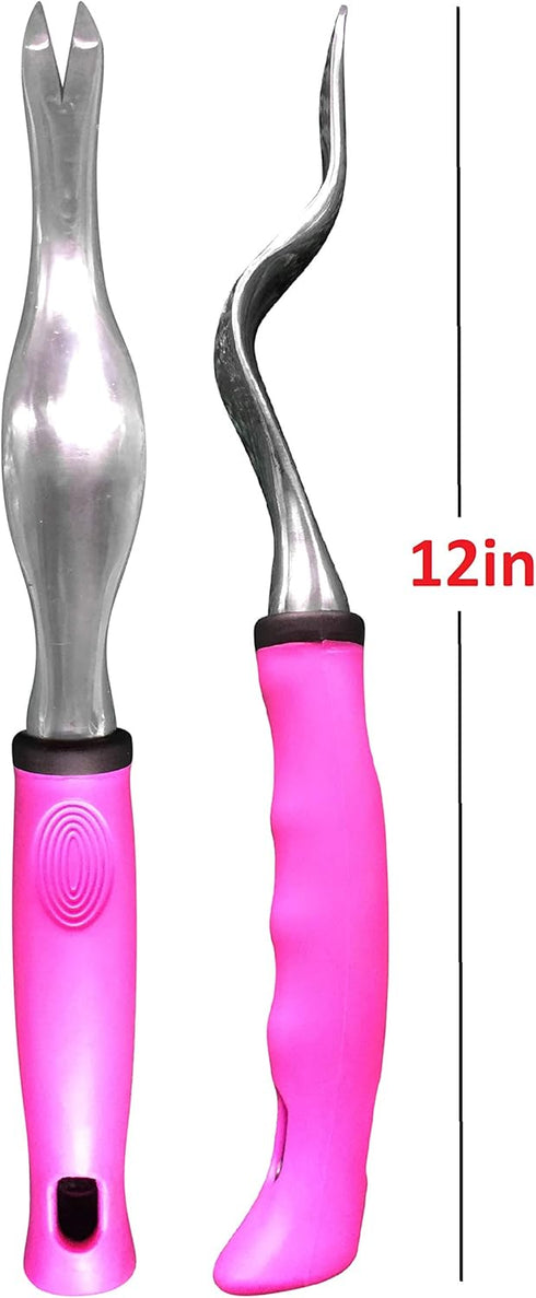 Garden Guru Pink Hand Weeder Tool with Ergonomic Handle - Weed Puller for Planting, Weeding, Flower and Vegetable Care in Lawn Garden Yard | Rust ...