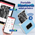 Portable Mini Sticker Printer, M02D Portable Wireless Printer with 1 Roll Paper, Compatible with iOS Android, Pocket Printer for Small Business, B...