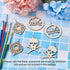 Beadthoven DIY African Wooden Dangle Earring Making Kits 8 Styles Africa Map Women Lady Wood Filigree Pendants Wooden Earrings Blanks with Earring...