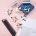 20 Pcs Silver Star Hair Clips, 1.18"/3cm Metal Hair Snap Clips, Cute Star Clips Hair Barrettes, Non-Slip Fashion Star Hair Accessories for Women G...