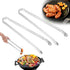 BBQ Sausage Turning Tongs for Cooking - 2 Pack Stainless Steel BBQ Kitchen Tongs - Long Handle Kitchen Tongs for Turning Bacon Steak Meat Vegetabl...