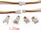 Micro Jst 1.25 Wire Connectors, 20Pairs/40pcs 1.25mm 3 Pin Jst Male and Female Connector Plug with Wires Cables Kit for LED Light 100mm...