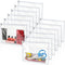 12 Pieces Clear Zipper Pouches, PVC Zipper Storage Bags, Folder Storage Pouches, Waterproof Document Pouch for School Office (White,10 x 8 x 0.2 I...