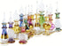 NileCart Egyptian Perfume Bottles 6 Pack Size 2” Hand Blown With Handmade Golden Egyptian Decoration For Perfumes Oil & Essential Oils....