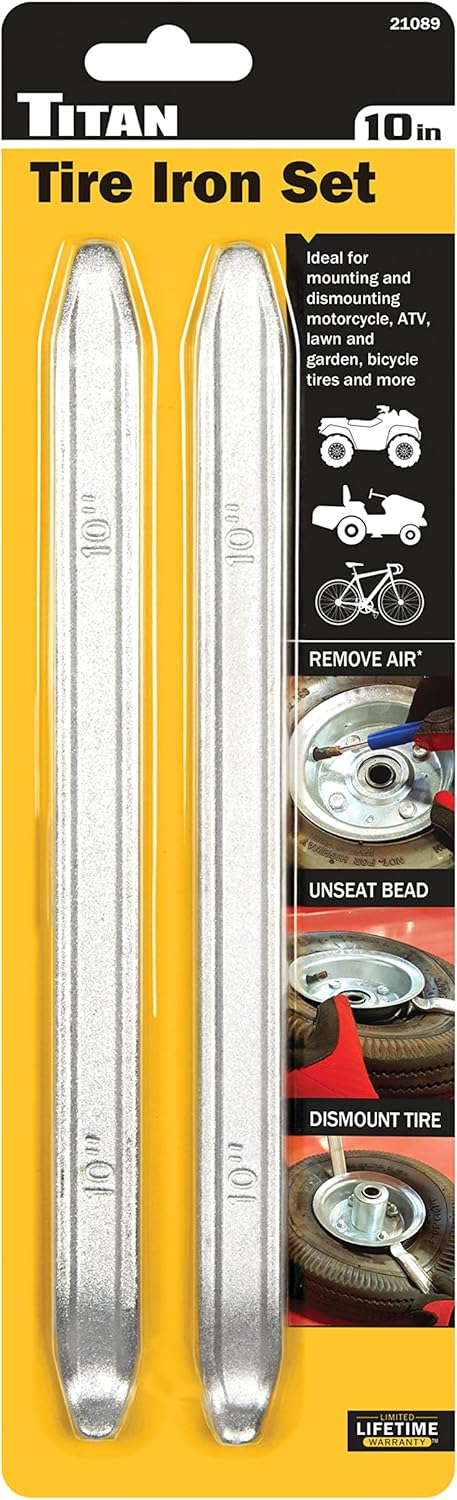 Titan 21089 2-Piece 10-Inch Tire Iron Set...