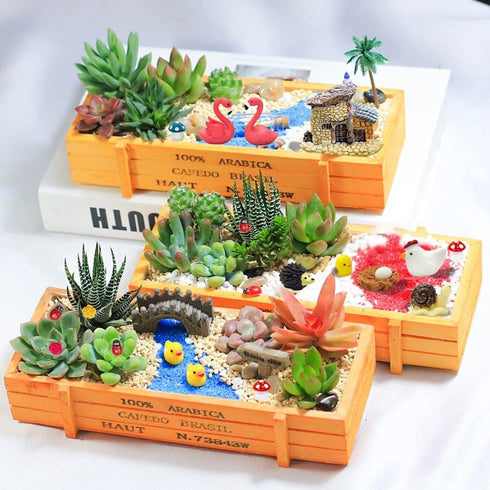 Dracarys Selected 50 Pcs Fairy Garden Accessories, Fairy Garden Kit, Fairy Garden Animals, Miniature Figurines, Micro Landscape Ornaments Kit, Mul...