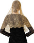 PAMOR Spanish Style Lace Traditional Vintage Inspired Infinity Shape Mantilla Veil Latin Mass Head Covering...