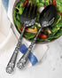 EUIRIO 5PCS Serving Utensils,Serving Set Includes Large Serving Spoon Slotted Serving Spoon Serving Fork Sugar Spoon&Butter Knife,Stainless Steel ...
