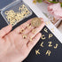 PH PandaHall 52pcs Letter Charms, A-Z Pendent Stainless Steel Letter Pendants Initial Charm Golden Alphabet Charms for Best Friend Couple Bracelet...