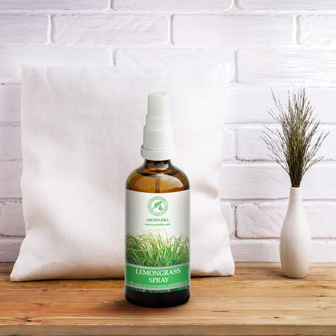 Lemongrass Aromatherapy Spray with Natural Lemongrass Essential Oil 3.4 Fl Oz - Room Mist - Air Freshener - Summer Scent - Great for Yoga - Pillow...