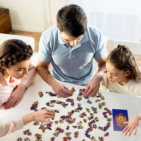 Wooden Puzzles for Adults,Wooden Animals Shaped Puzzles,Unique Shaped Jigsaw Puzzles,Magic Wooden Jigsaw Puzzles, Wood Puzzles Adult, Unique Puzzl...