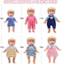 Alive Doll Clothes and Accessories - Baby Doll Dresses Fit for 10 11 12 Inch Girl Dolls, 6 Sets Doll Outfits Include Doll Dresses, Pajamas, One-Pi...